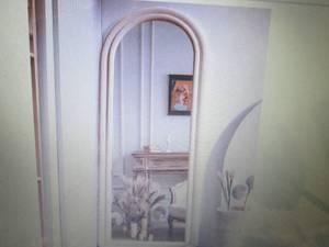 lot 226 image: Floor Mirror, Arched Full Length Mi...