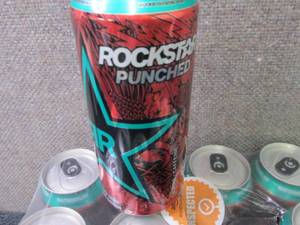 lot 241 image: 12pk- 16 oz Cans Rockstar Punched W...