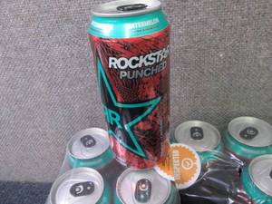 lot 243 image: 12pk- 16 oz Cans Rockstar Punched W...