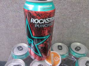 lot 246 image: 12pk- 16 oz Cans Rockstar Punched W...