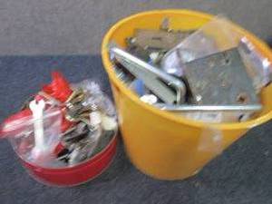 lot 247 image: 2 Containers-Hardware, Door Pulls, ...