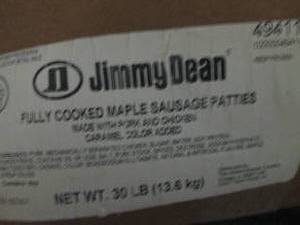 lot 249 image: DD 30 lb FROZEN Jimmy Dean Precooke...