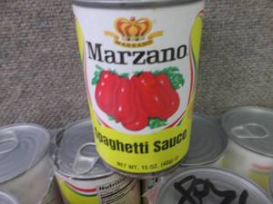 lot 334 image: 12- 15 oz Marzano Spaghetti Sauce...