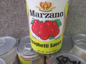lot 336 image: 12- 15 oz Marzano Spaghetti Sauce...