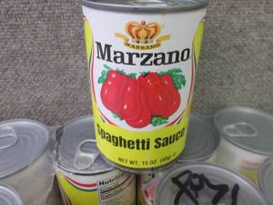 lot 338 image: 12- 15 oz Marzano Spaghetti Sauce...