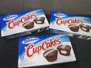 lot 378 image: 3- 12.7 oz 8 ct Hostess CupCakes...