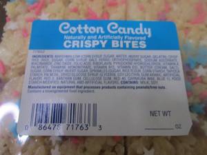 lot 261 image: CC 1 Tray FROZEN Cotton Candy Crisp...