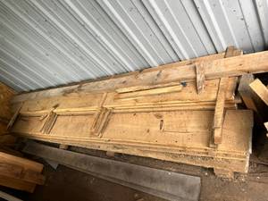 lot 43 image: Pile of Rough Cut 9 Long Oak Boards