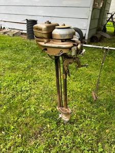 lot 58 image: Neptune Mighty Mite Model WC 1 Vintage Boat Motor