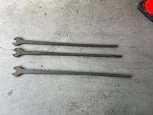 lot 121 image: Long Vintage Wrenches