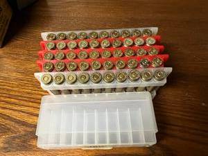 lot 157 image: 50 Remington 22-250 Shells