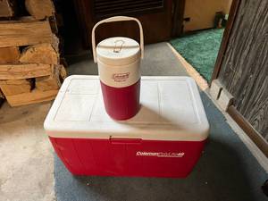 lot 167 image: Coleman Cooler & Water Jug