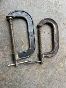 lot 217 image: Large C Clamps