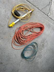 lot 226 image: Extension Cords & Shop Light