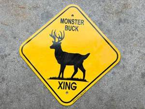 lot 300 image: Monster Buck Xing Metal Sign