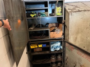 lot 25 image: Steel Shop Cabinets