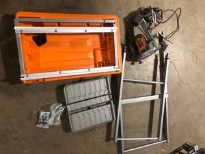 RIDGID 9-Amp 7 in. Blade Corded Wet Tile Saw with Stand  Customer Returns See Pictures