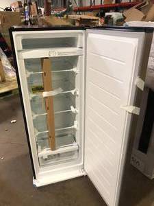 Vissani 7 cu. ft. Convertible Upright FreezerRefrigerator in Stainless Steel Garage Ready Slight Damage on Top Corner  Customer Returns See Pictures