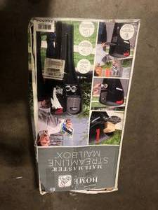 Step2 Mail Master Streamline Black OverPost Mounted Plastic Mailbox Customer Returns See Pictures