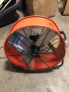 Commercial Electric 24 in. 2-Speed Heavy Duty Tilt Drum Fan   Damaged Customer Returns See Pictures