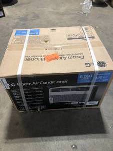 LG 8,000 BTU, 115 Volts, Window Smart Air Conditioner Cools 350 sq. ft. with Remote, WiFi Enabled in White Customer Returns See Pictures