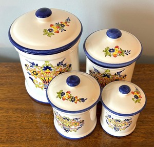 lot 171 image: Four Beautiful Canisters from Portugal