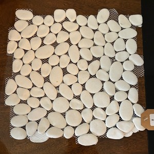 lot 176 image: 14 Primo White Pebble 12 x 12 Tiles