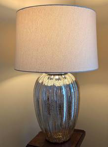 lot 44 image: Large Mercury Glass Table Lamp