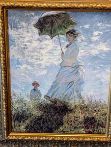 lot 46 image: Framed Claude Monet Reproduction Painting