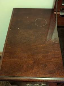 lot 47 image: Chippendale Style Wood Vanity