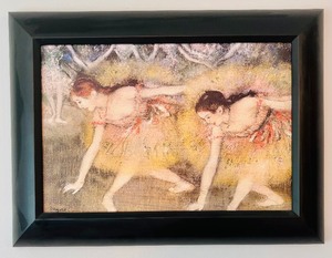 lot 111 image: Framed Reproduction Painting The Ballerinas by Edgar Degas