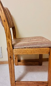 lot 196 image: Vintage Wood Accent Chair by Whitaker Furniture Co, Inc.