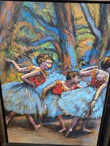 lot 10 image: Pair of Colorful Degas Reproduced Paintings