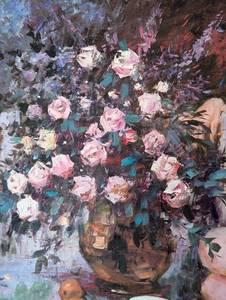 lot 24 image: Large and Gorgeous Reproduction Oil Painting