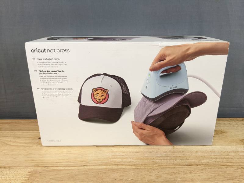 lot 19C image: Brand New Cricut Hat Press Heat Press for Hats, Blue $149 Retail O