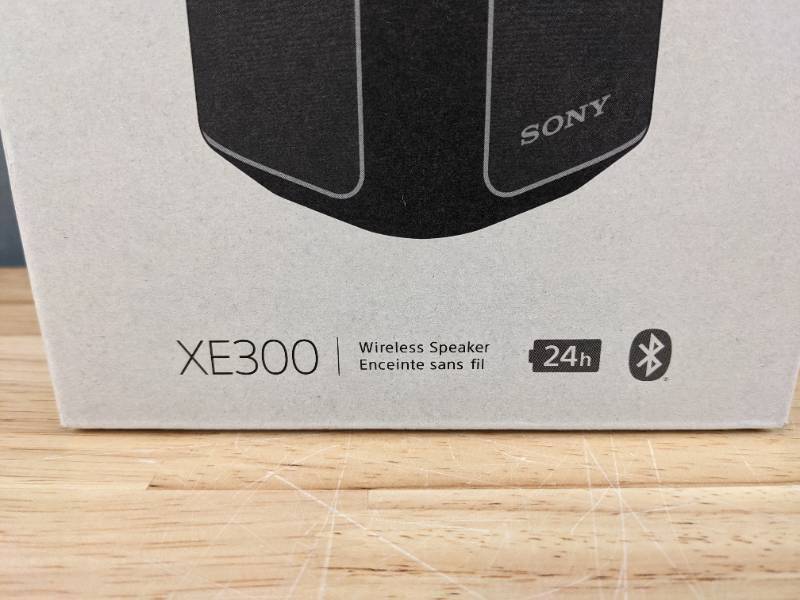 lot 14A image: Brand New Sony SRS-XE300 Wireless Portable Bluetooth Speaker, IP67 Water-resistant, Dustproof and Shockproof, Black $138 Retail Y