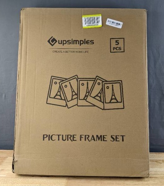 lot 130 image: New Set of 5 Black 18x24 Picture Frames $54.99 Retail B