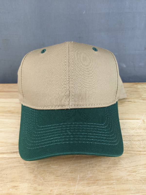 lot 58C image: 60 Brand New Advantage Series Ltd. Khaki and Spruce Green Hats OSFM A