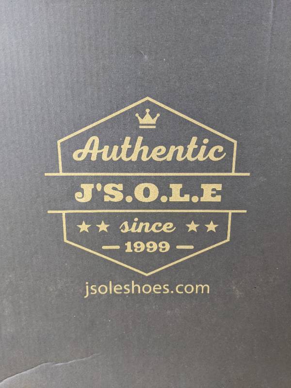 lot 2C image: Authentic Js.o.L.e Cowboy Boots for Men Square Toe Western Boots Mens Size EUR 43US 10 Flag Embroidered Mid Calf Brown L