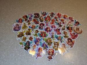 lot 405 image: 50 Brand New Adorable Fairy Stickers P