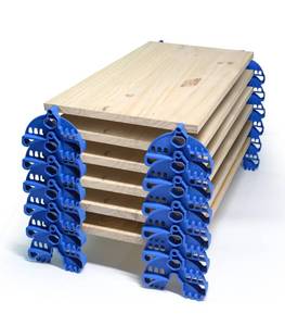 lot 85 image: New TOPOWN Spray Paint Racks, Painters Paint Racks 12pcs Blue $55.99 Retail B