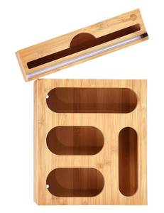 lot 102 image: New Kunaboo Natural Bamboo Storage Bags and Wrap Organizer B