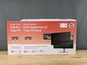 lot 101 image: New 3 MOBDIK 22 Inch Removable Computer Privacy Screen Filter $94.98 Retail B