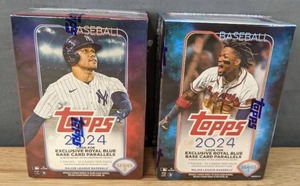 lot 33C image: Brand New MLB Baseball Cards Topps 2024 Series 1 & 2 Exclusive Royal Blue Base Card Parallels I