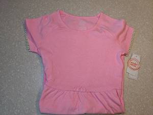 lot 413 image: New Wonder Nation Girls Pink Dress Lace Bottom Size Medium (7-8) P