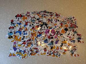 lot 443 image: 50 Brand New Disney Mickey Mouse Vinyl Stickers P