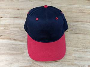 lot 12C image: 12 Brand New Advantage Series Ltd. Navy Blue and Red Hats OSFM A