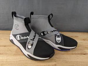 lot 48C image: New Champion Rally Crossover Shoes Mens Size 12, Grey and Black N