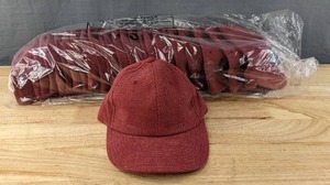 lot 153 image: 22 Brand New Yupoong Slide Back Washed Salmon Hats OSFM A