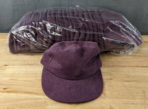 lot 155 image: 24 Brand New Yupoong Slide Back Washed Plum Hats OSFM A